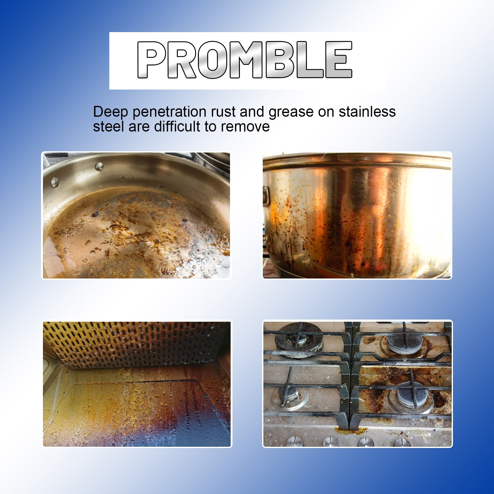 JAYSUING Stainless Steel Cleaning Cream Kitchen Utensils Clean Pot Bottom Black Dirt Stains Rust Polishing Detergent
