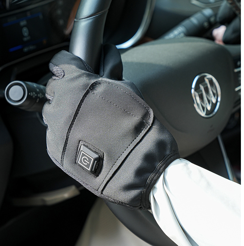 Winter USB charging full palm heating gloves outdoor cycling cold resistant and warm gloves